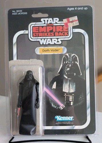 Vintage Kenner Star Wars 1981 ESB 41-Back Darth Vader W/ 2019 Retro Figure