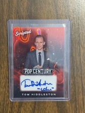 TOM HIDDLESTON 2026 Leaf Pop Century Scripted AUTO Card # 1/1 LOKI Inscription