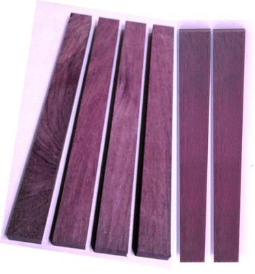 3/4'' x 2'' x 24'' EXOTIC PURPLEHEART Wood DIY Cutting Boards DIY Wall Art S4S
