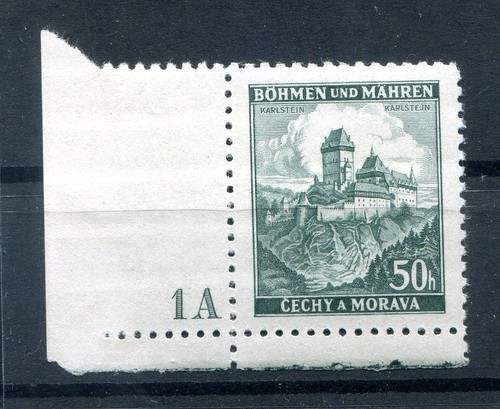 Bohemia 26 PlNr 1A DISH NUMBERS ** MNH MINT NEVER HINGED (77456