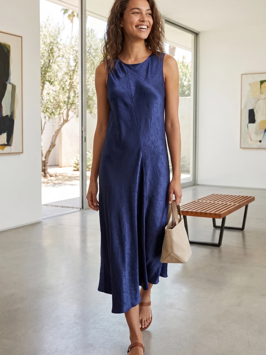 vince bias cut sleeveless midi dress Vince Sleeveless Dresses for Women for sale
