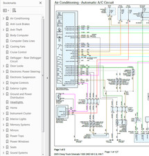 Chevrolet Silverado 1500 2005 Color Wiring Diagram Scematic V8 5.3L 2WD pdf