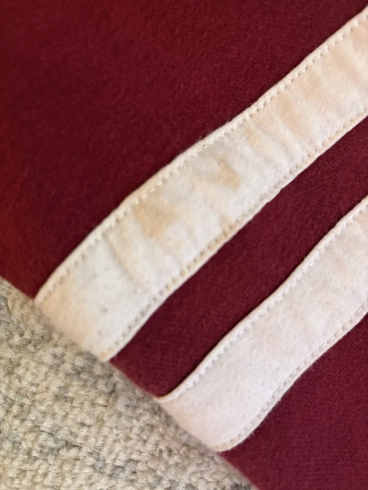 Hollister California Granate Cremallera Sudadera con Capucha Principios de 2010 Logo Sudadera a Rayas L Foto 3 de 3