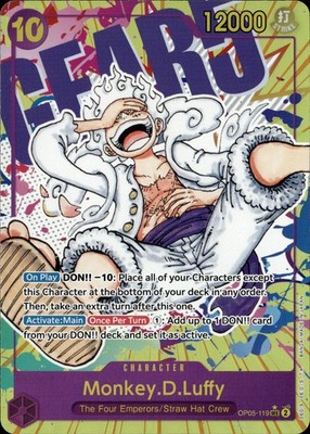 One Piece Awakening of the New Era Monkey.D.Luffy Alt Art OP05-119 NM english