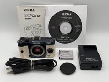 PENTAX Q7 Digital Camera Blue White Compact Mirrorless with Accessories
