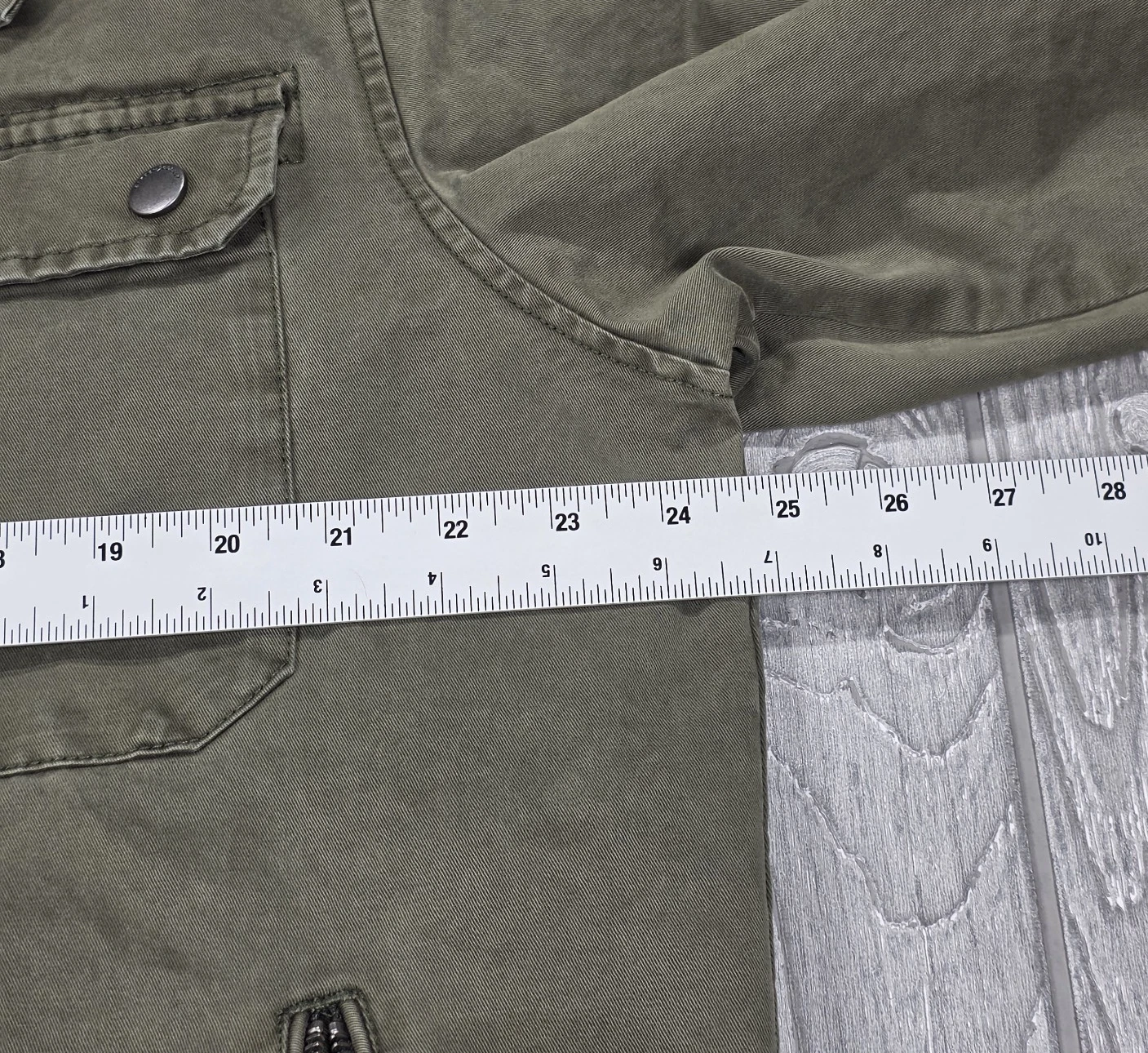 Carbon 2 Cobalt Mens XL Olive Green Canvas Cotton Field Jacket Military Utility - product detail image 17