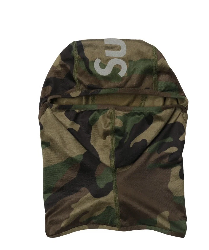 Supreme 3M Reflective Logo Balaclava Camo Face Mask FW16