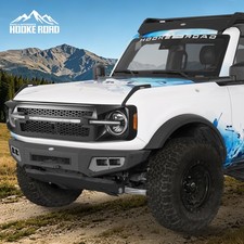Textured Steel Front Bumper Assembly Wled Lights Fit Ford Bronco 2021-2026 Textured Steel Front Bumper Assembly Wled Lights Fit Ford Bronco 2021-2026