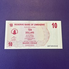 Zimbabwe- 10 Dollars-2007