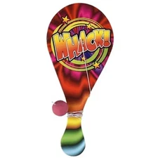 Rhode Island Novelty Toys - Fun Sayings Paddle Ball Set - WHACK! [10 inch] - New