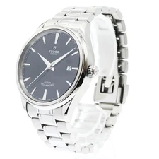 TUDOR STYLE 12700 41mm SS Black Dial Automatic Date Watch #C510
