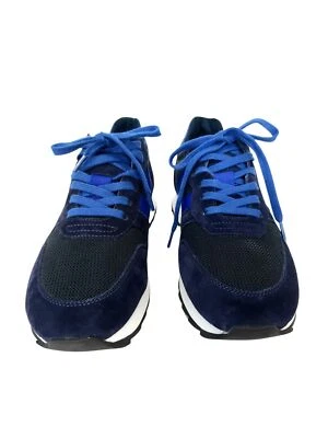 Baskets à lacets Hogan enfants noir bleu logo TEEN patch UK 3,5 - Photo 1/4