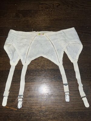 1960s VINTAGE WOMEN GARTER BELT EYELET LACE COTTON Medium | eBay 1960s VINTAGE WOMEN GARTER BELT EYELET LACE COTTON Medium | eBay
