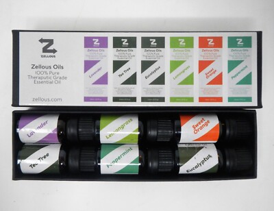 Zellous Aromatherapy Essential Oils 100% Pure Therapeutic Grade Top 6 Pack