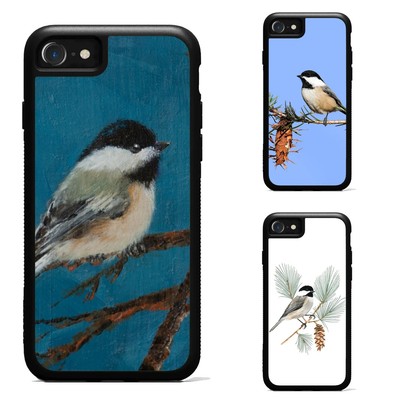 Anti scratch Cover For Apple iPhone SE 11 12 13 14 15 16 small bird black capped