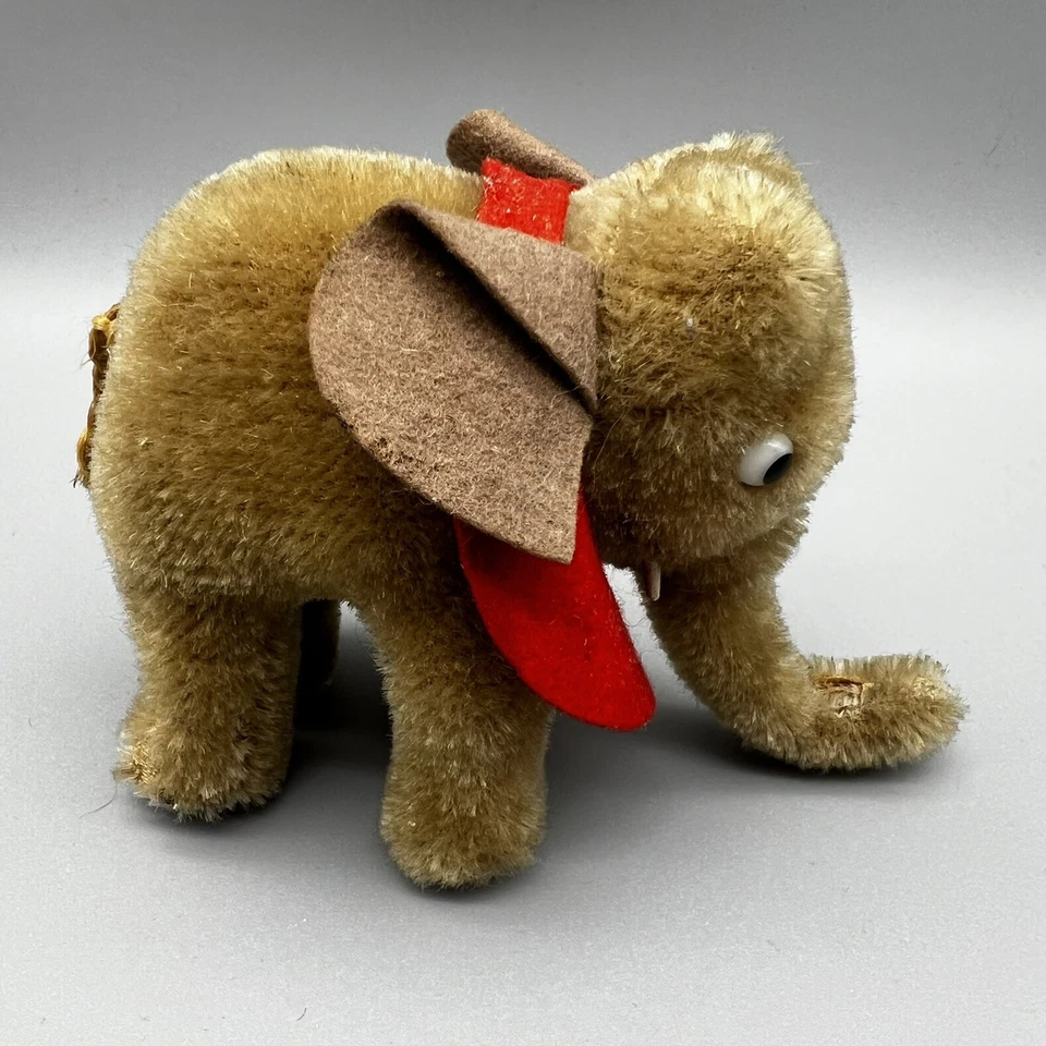 Vintage Steiff Miniature Elephant No Tags Some Wear, See Photos - Image 4 of 4