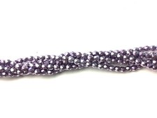 100 Lilac Faceted Round Glass Beads 4MM LIMITED