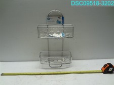 iDesign Rain Bath SHWR Caddy, Standard, Clear/Silver 081492310983