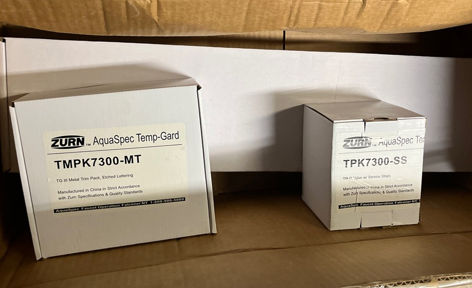 Zurn Z7300SSMTHW Temp Gard Shower Unit with Wall Slide bar & 2