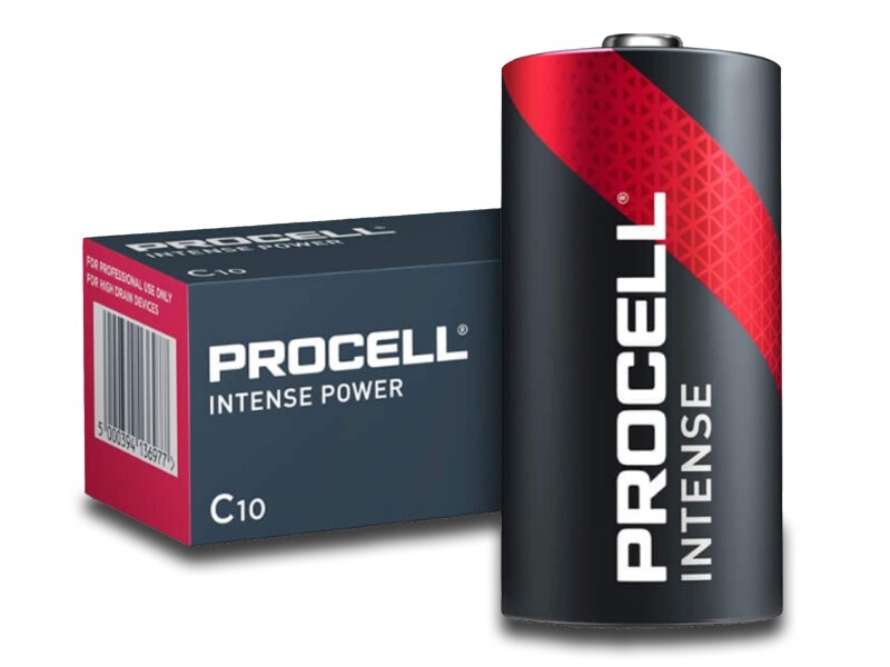 DURACELL 1/2 TORCIA PROCELL INTENSE - C confezione da 10 batterie