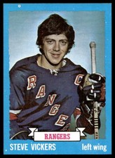 1973-74 Topps #57 Steve Vickers New York Rangers NR-MINT SET BREAK!