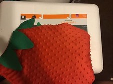 New Strawberry Dog Costume Pet Outfit Size XL Jumpsuit  Hat Up to 100 Lbs