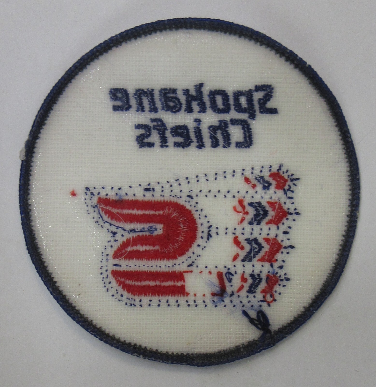 vintage SPOKANE CHIEFS 3.75" hockey shirt jacket patch embroidered