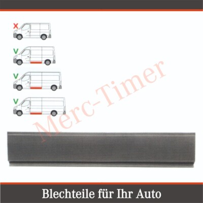 Seitenteil Seitenwand Reparaturblech für Renault Master ab 2010 Links Fahrer