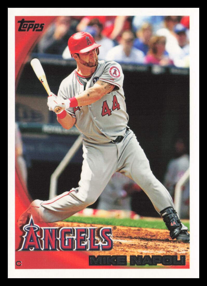 2010 Topps #619 Mike Napoli Los Angeles Angels Baseball Card | eBay