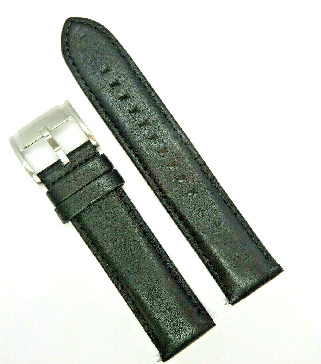 Fossil Original Replacement Leather Strap BQ1279 Watch Strap Watch Strap  Black - Main Image