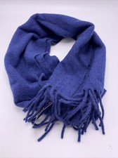  58 Polo Ralph lauren mens wool scarf blue  PONY  italy c10 l