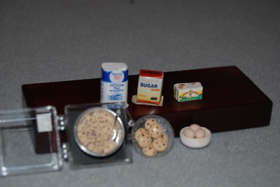 Dollhouse Miniature Food Kitchen Set Up Chocolate Chip Cookies # 62