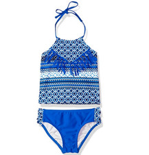 Tommy Bahama Girl Two Piece Tankini Swimsuit Set Multi Size 14 4298