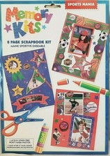 MEMORY KITS Sports Mania 8-Page Scrapbook Kit 8.5" x 11" - 50 pcs