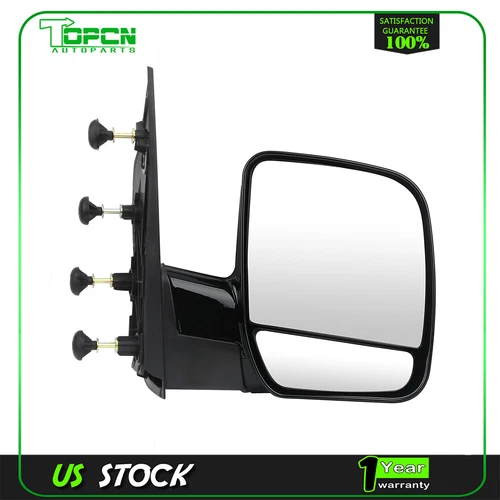 Passenger Side View Manual Mirror RH For 02-08 Ford E150 E250 E350 E450 E550 Van
