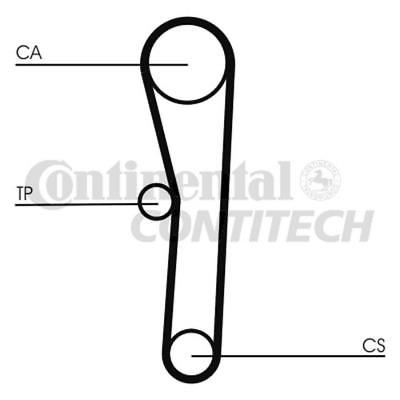 CONTITECH CT1008K1 Kit Cinghia Di Distribuzione Completo Per Mitsubishi Space Star, Colt, Lancer