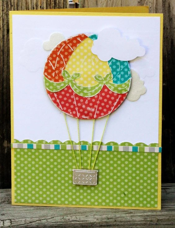 Hot Air Balloon Dies - Spellbinders - Paper Airplane, Kite, Flag, Aeroplane - Image 2 of 2