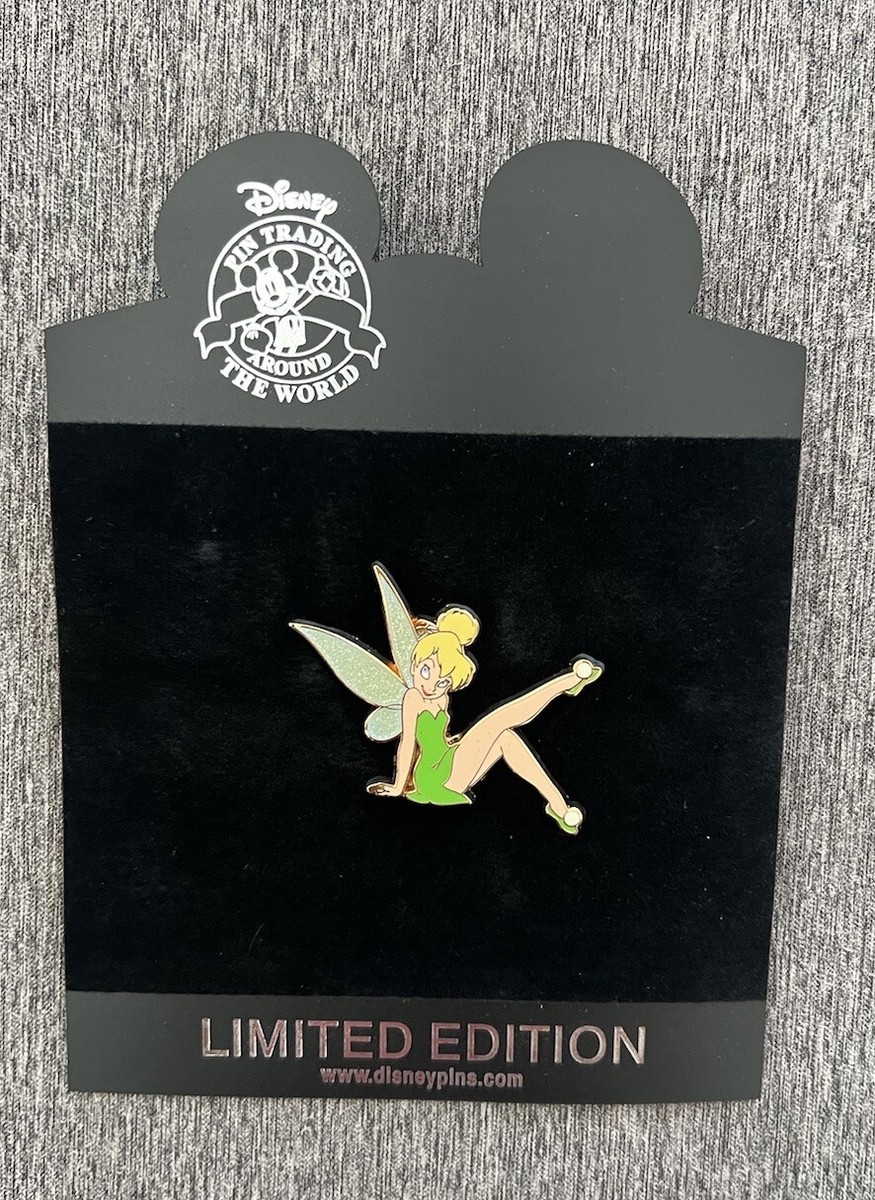 APRIL「TinkerBell」日本FC限定盤サイン入り＋グッズ2点 DISNEY SHOPPING TINKER BELL LEGS CROSSED PETER PAN LIMITED EDITION
