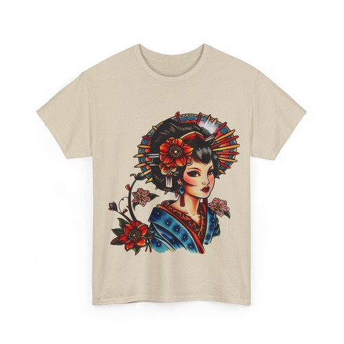 Japanese Geisha high quality Unisex Heavy Cotton Tee - Picture 23 of 85