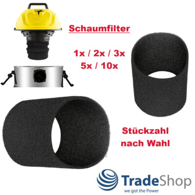 1x/2x/3x/5x/10x Schaumstoff Filter für Herkules Auqa Steel 40, Hoover S 4266