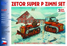 SDV 390  2 Stück Kettentraktor/ Raupenschlepper Zetor Plastikbausatz 1/87, H0,