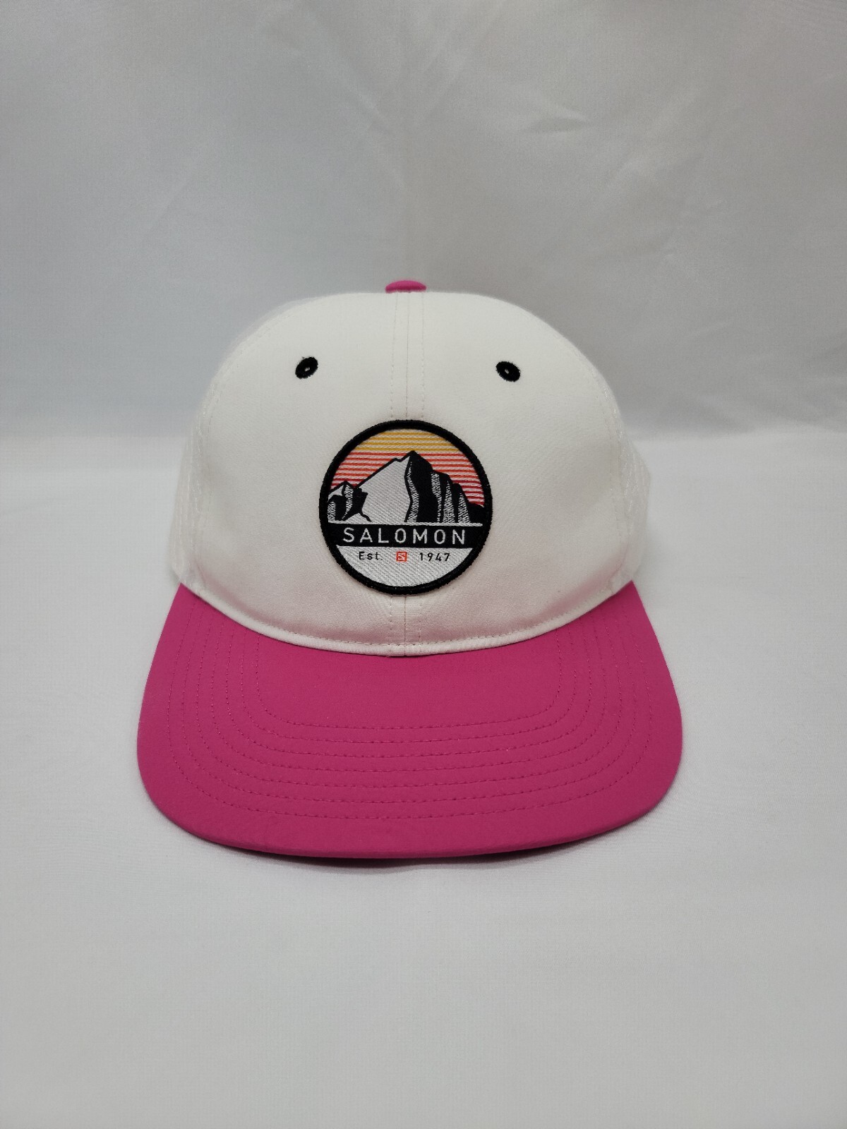 Salomon 2021 cappello da camionista piatto unisex rosa maglia bianca taglia unica