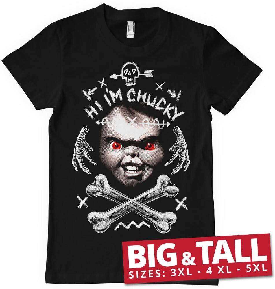 Футболка Chucky Hi Im Chucky Big - Tall черного цвета 7090₽