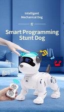 Remote Control Robot Dog Toys for Kids, Programmable Smart Stunt with Touch