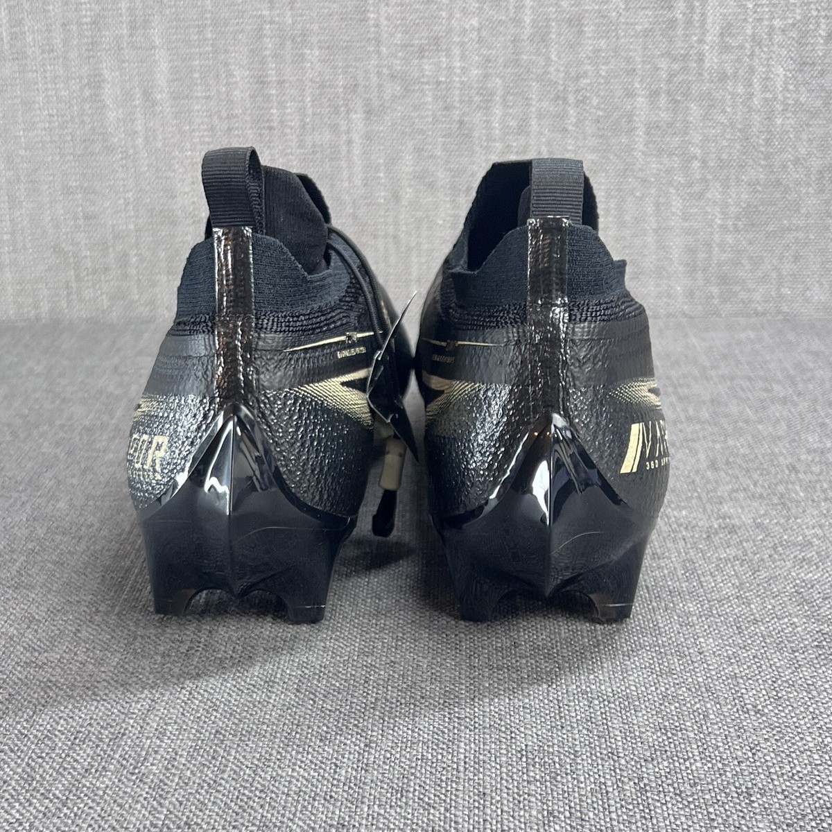 Nike Vapor 360 Elite Black Gold Men\'s Size 12.5 Football Cleats CV6282-004 Nike Vapor 360 Elite Flyknit Black/Gold Football Cleats  main image 3