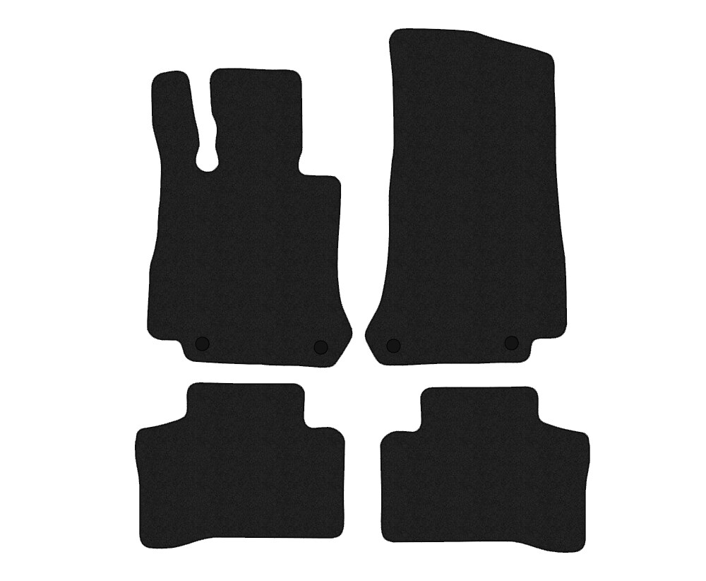 Tapis de sol velour rouge Mercedes EQC N293 contre usure et saleté habitacle