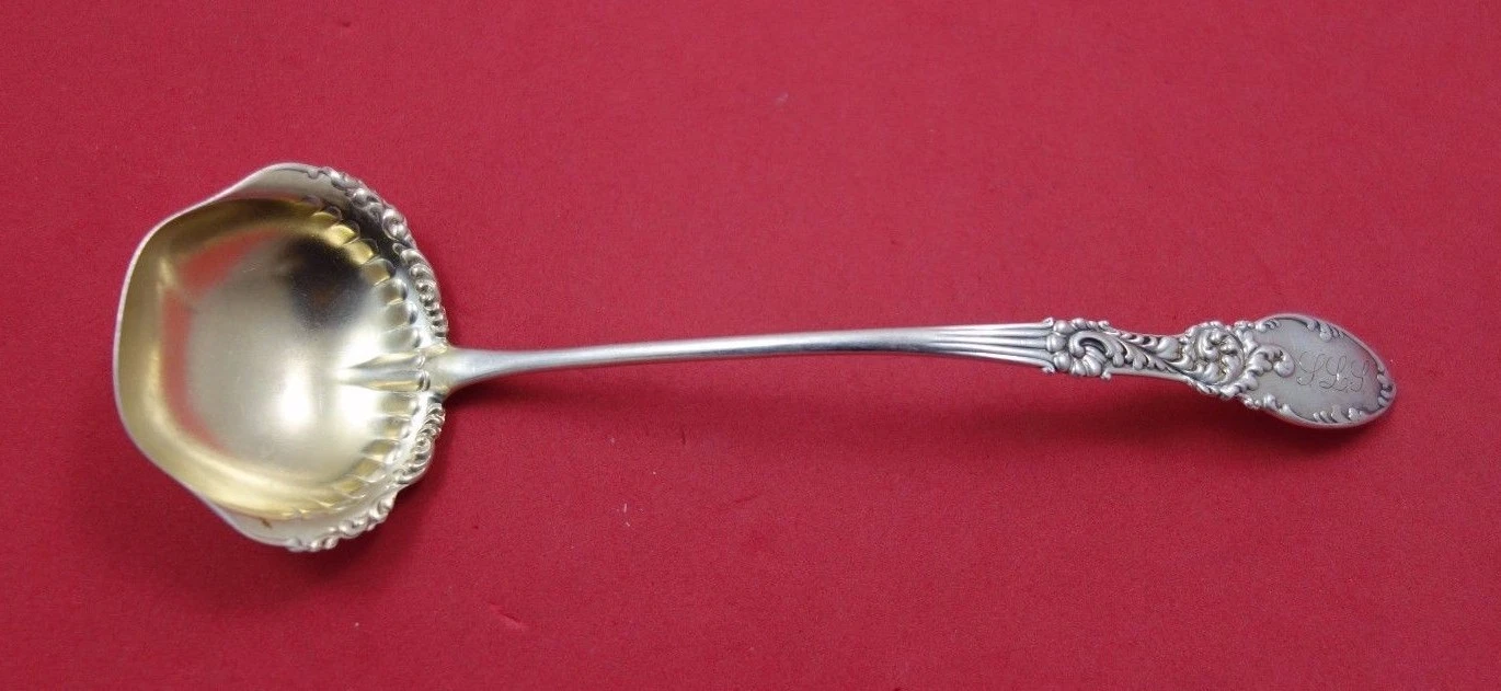 Tyrolean by Frank Whiting Sterling Silver Sauce Ladle Gold Washed 5 3/4"