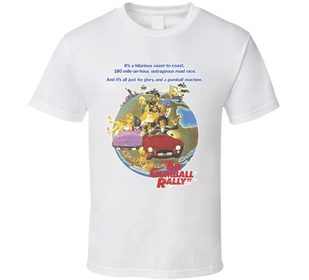 The Gumball Rally Classic Movie Poster T Shirt | eBay