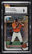 2022 Bowman Mega Box Mojo Refractor Anthony Rodriguez #BCP-26 CSG 9 Mint 0h2x
