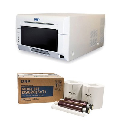 DNP DS620A Dye Sub Professional Photo Printer, Bundled With DNP 5x7'' Dye Sub Med